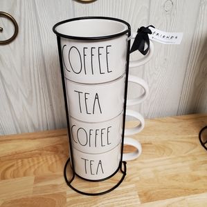 Rae Dunn Central Perk Mug Stacker Set